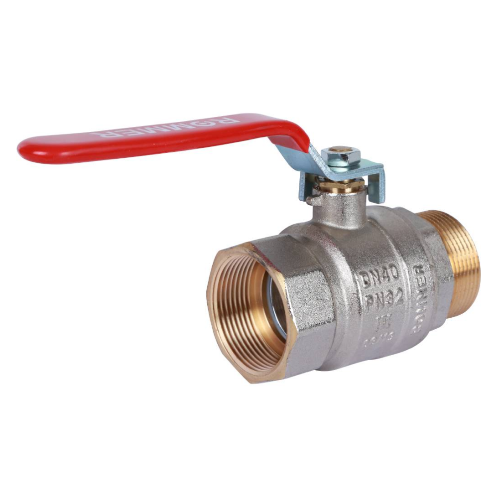 Кран шаровой 1 1/2" ВР-НР, ручка рычаг / Rommer фото на multiBOX