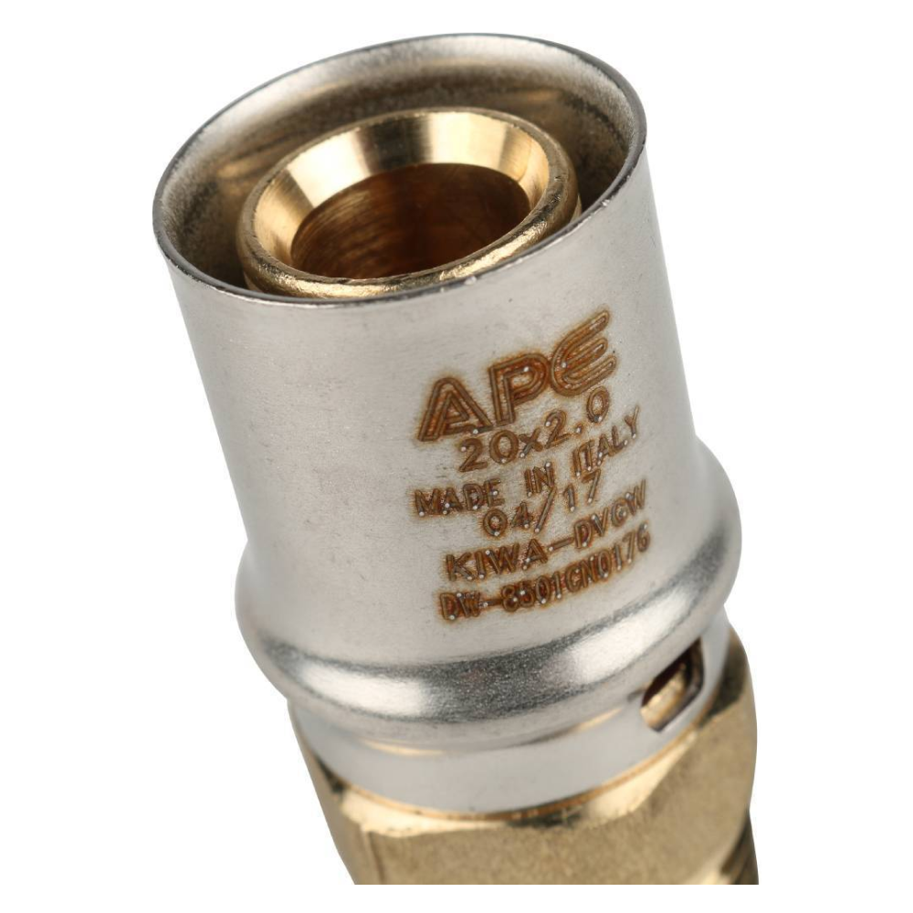 Переходник с наруж. резьбой 1/2"х20 для металлопластиковых труб прессовой / Stout фото на multiBOX