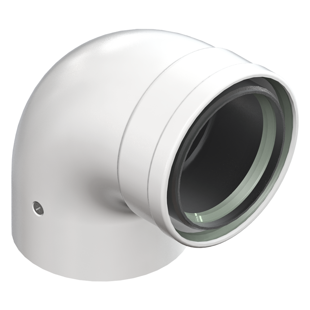 Отвод утепленный угол 90 гр. (G) D80/100 п-м, конденсационный / All-Gas фото на multiBOX