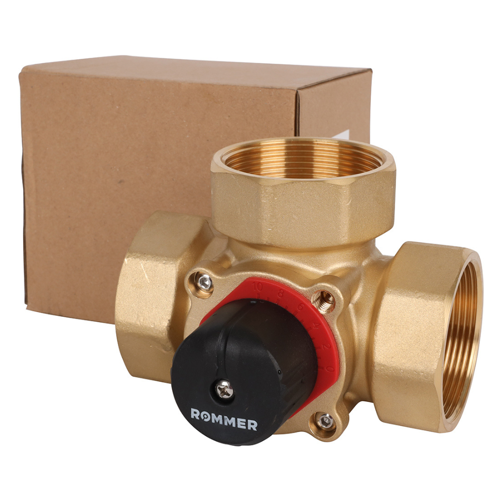Трехходовой смесительный клапан 2" ВР, KVs 40 / Rommer фото на multiBOX
