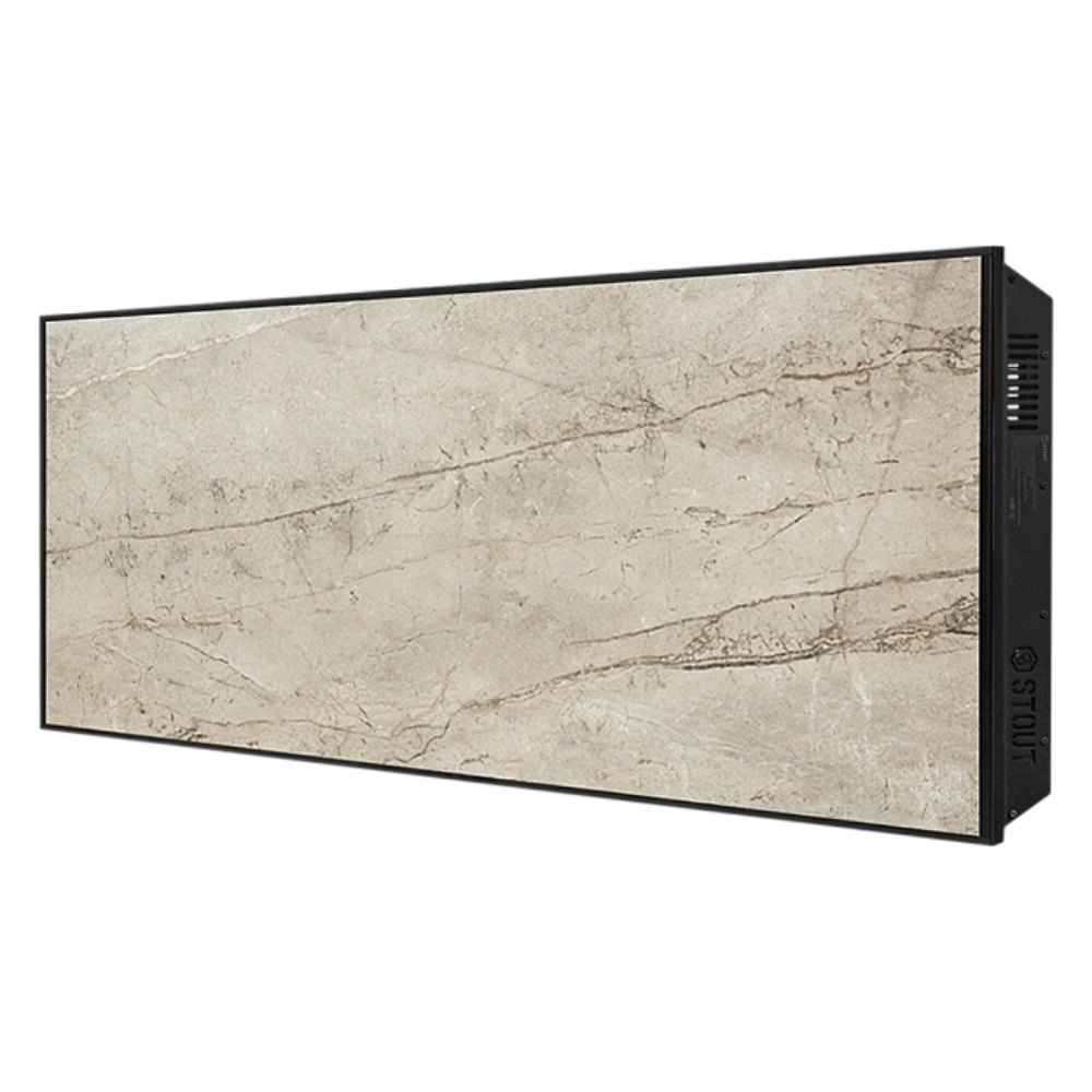 Отопительная панель GREY STONE SCT 120х60 серый гранит / черный корпус / Stout фото на multiBOX