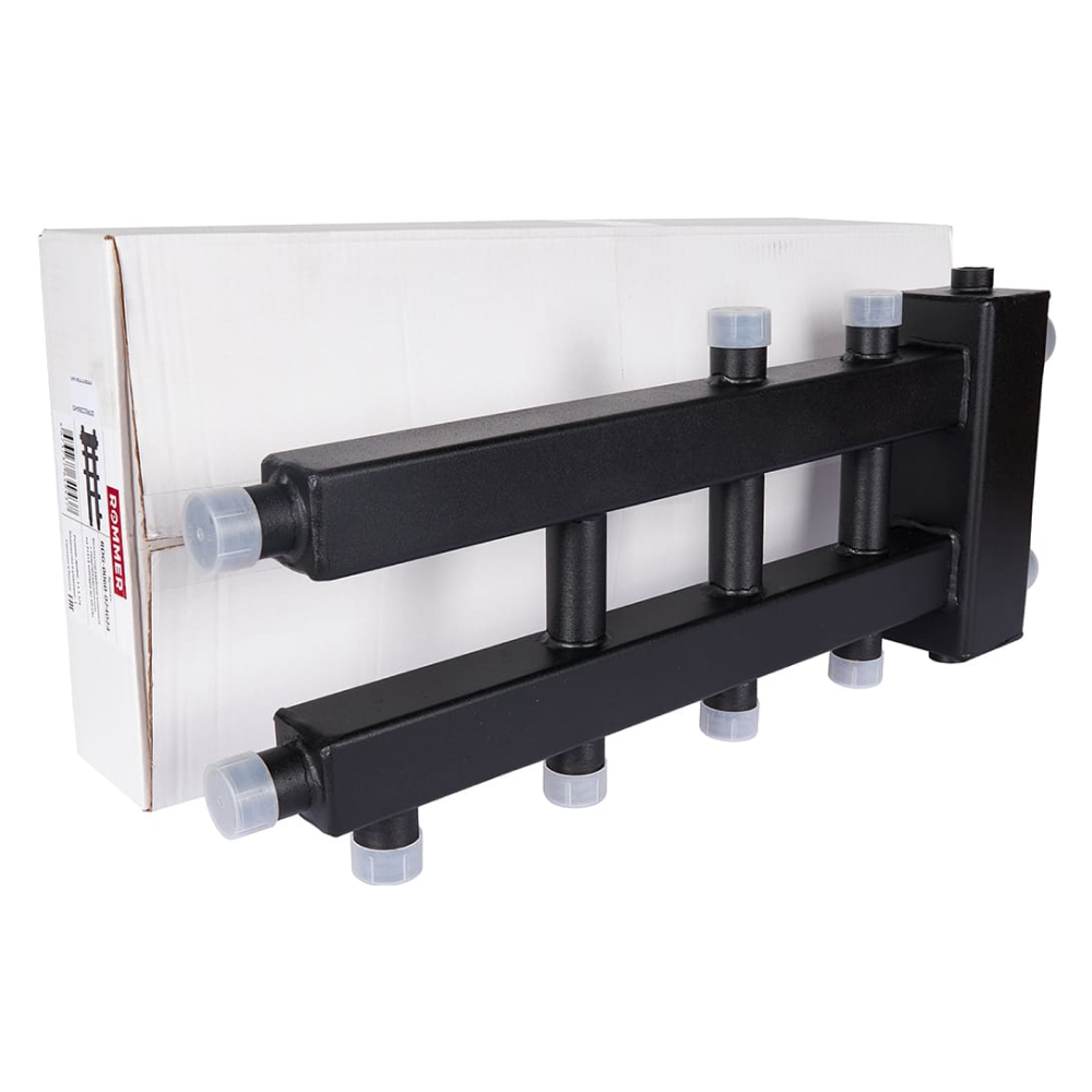 Коллектор с гидроразделителем на 2+1+1 контура до 60 кВт / Rommer фото на multiBOX