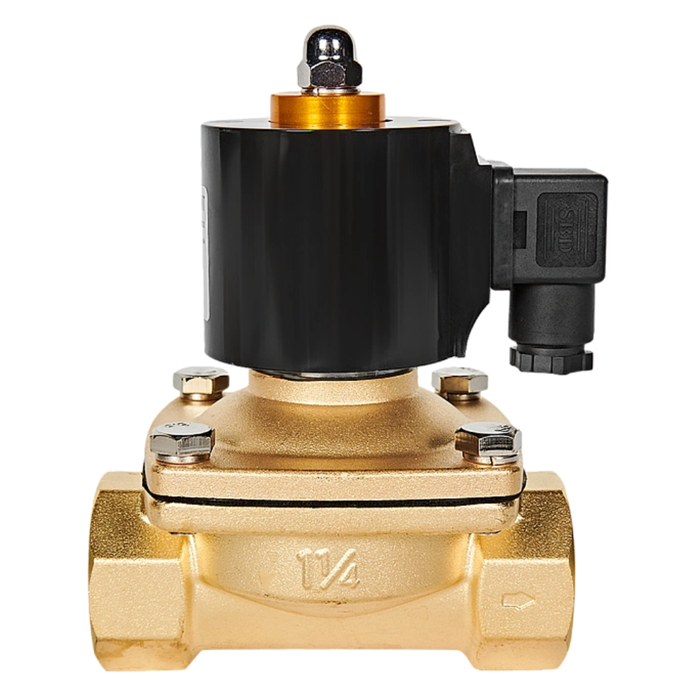 Электромагнитный клапан 1 1/4" НЗ, 220В, прямого действия / Stout фото на multiBOX