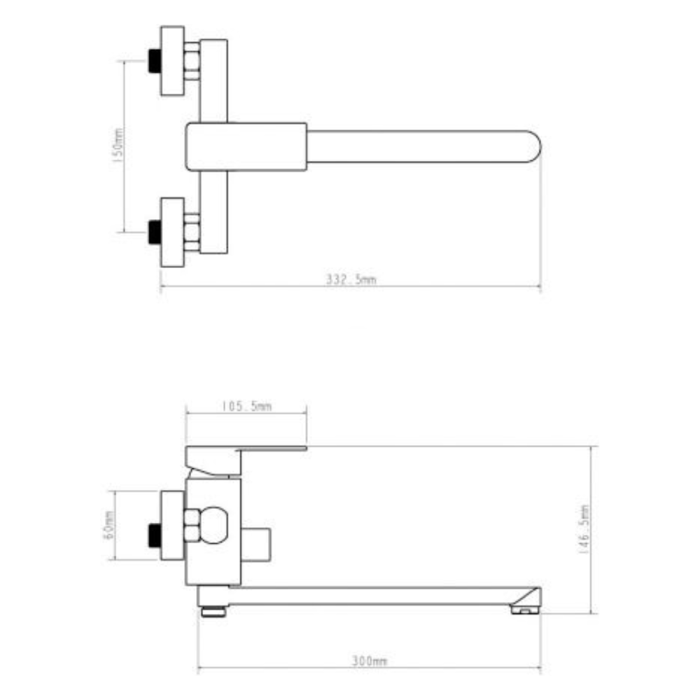 Смеситель для ванны D35-A, серия 210 (EC0217) / Econoce фото на multiBOX