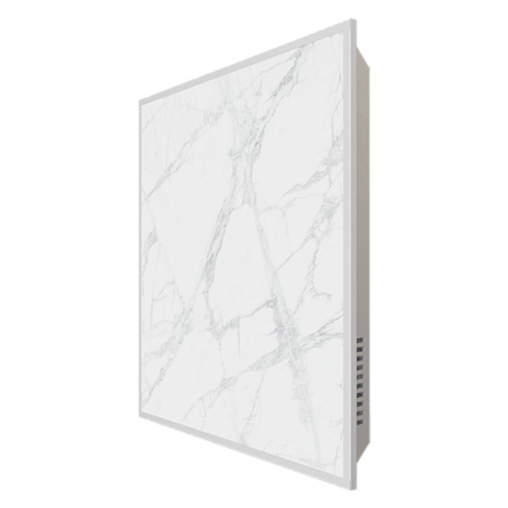 Отопительная панель WHITE STONE SCT 60х60 белый гранит / белый корпус / Stout фото на multiBOX