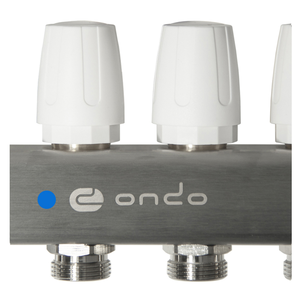 Коллекторная группа на 10 выходов с расходомерами, автоматическим воздухоотводчиком и сливом / ONDO фото на multiBOX