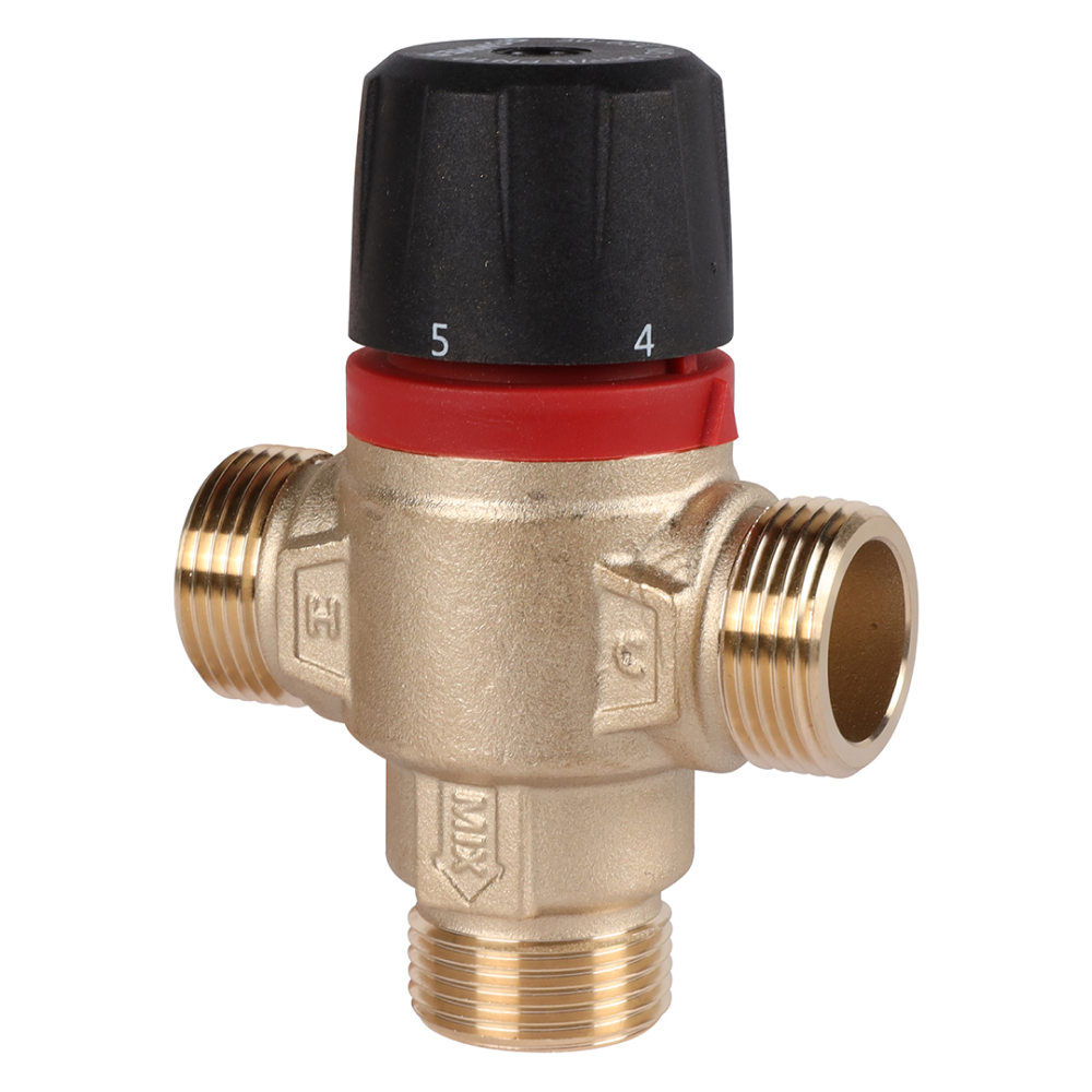 Термостатический смесительный клапан 3/4" НР, 30-65°С, KVs 1.8 (центральное смешивание) / Rommer фото на multiBOX