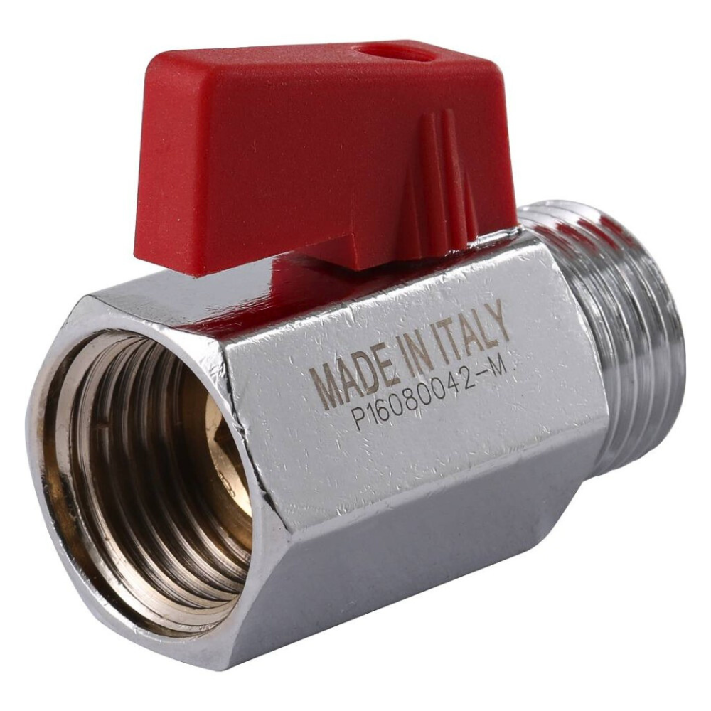 Кран шаровый MINI 126, 1/2" НР-ВР ручка флажок / Itap фото на multiBOX