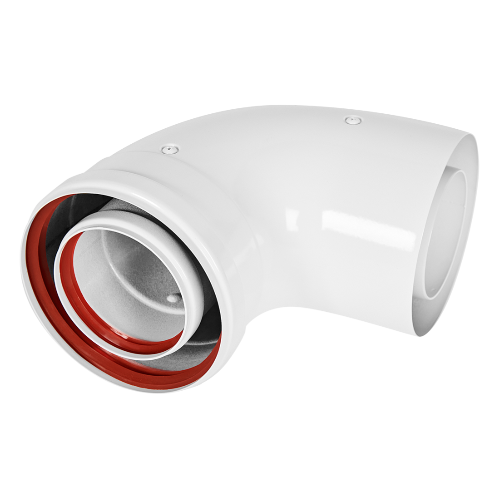 Отвод угол 90 гр. D80/125 п-м, традиционный / Stout фото на multiBOX