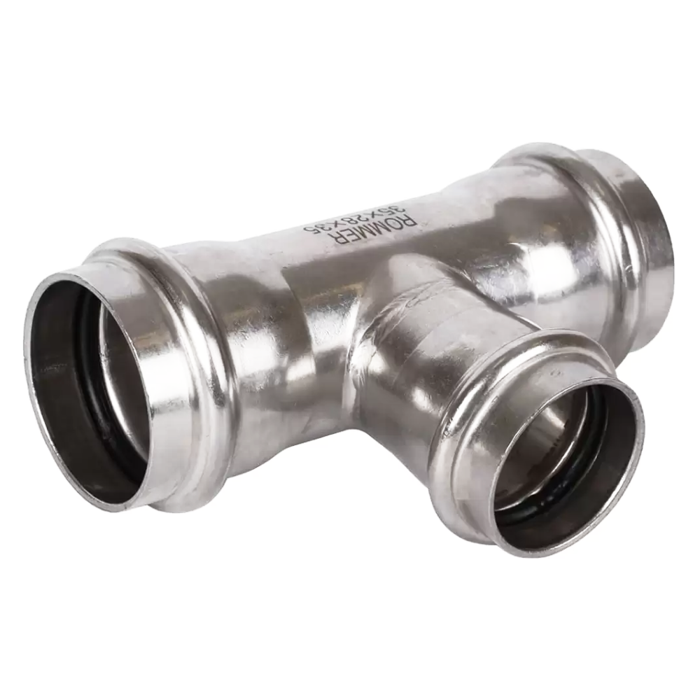 Тройник переходной ВПр 35х28х35 из нерж. стали прессовой / Rommer фото на multiBOX