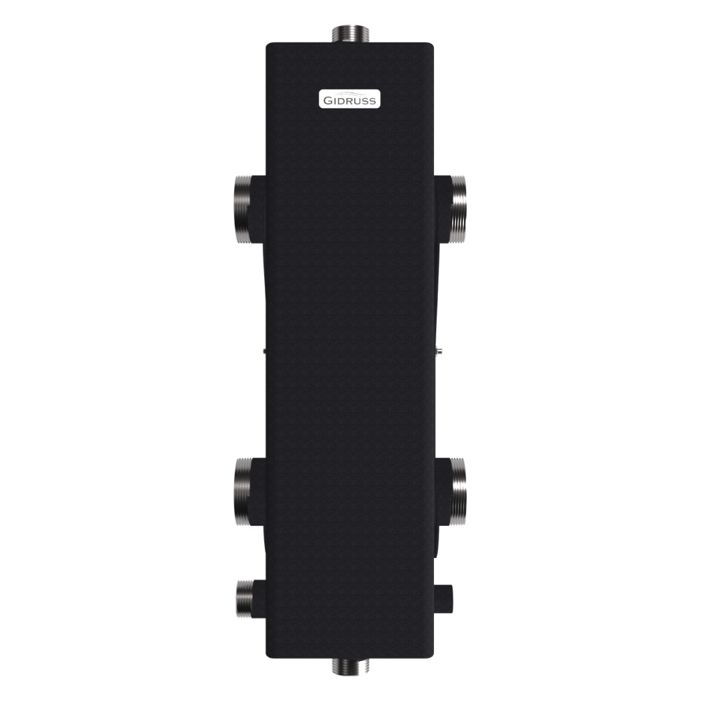 Гидравлический разделитель 2" GR-250-50 до 250 кВт, корпус 140х140х5 мм / Gidruss фото на multiBOX