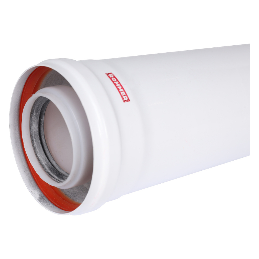 Удлинитель D60/100 п-м L250 мм, конденсационный / Rommer фото на multiBOX