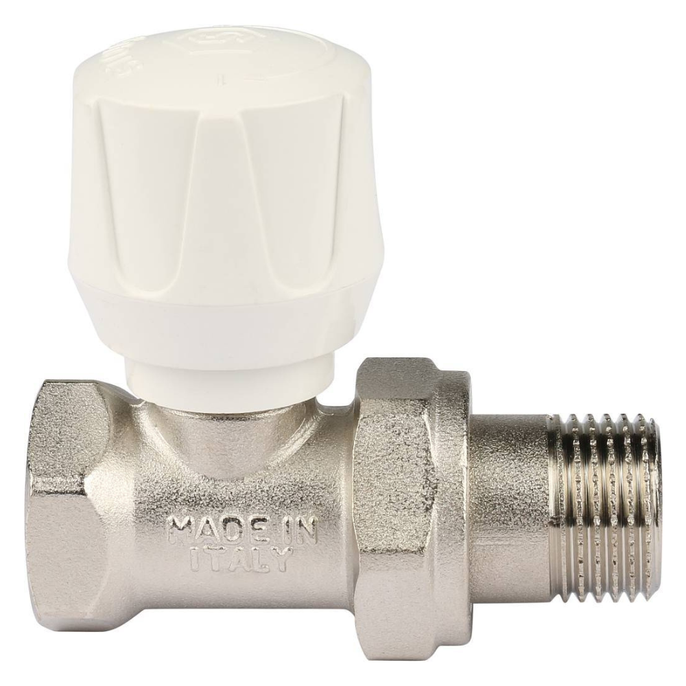 Терморегулирующий ручной клапан 1/2" для радиатора, прямой / Stout фото на multiBOX