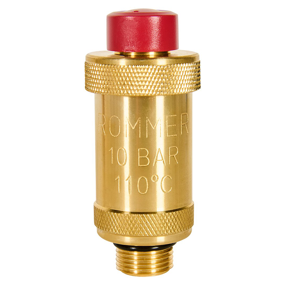 Воздухоотводчик автоматический FLEX 3/8" НРверт. выпуск, без покрытия / Rommer фото на multiBOX