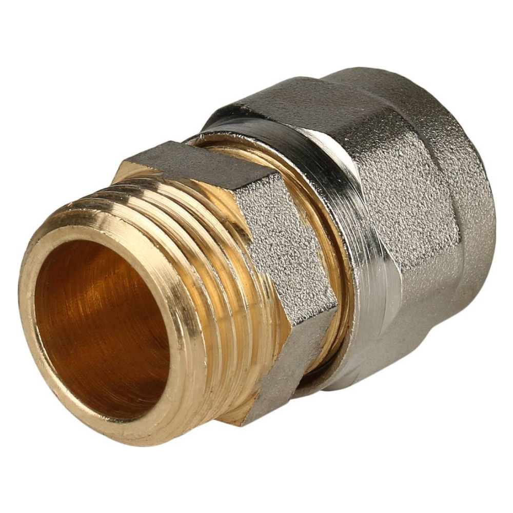 Переходник с наруж. резьбой 1/2"х16 для металлопластиковых труб винтовой / Stout фото на multiBOX