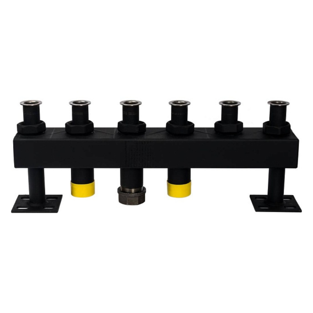 Распределительный коллектор на 3 контура DN32 в теплоизоляции / Stout фото на multiBOX