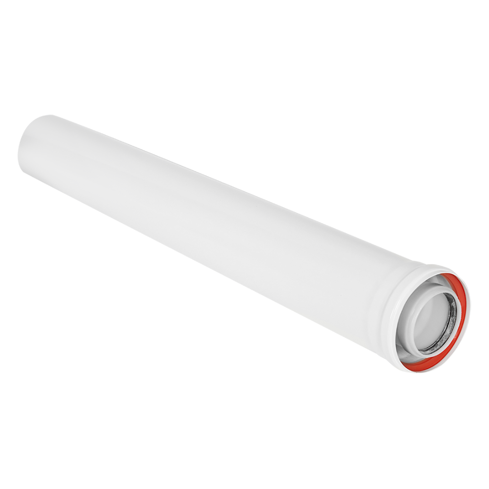 Удлинитель конденсационный D80/125 PPR L1000 мм / Rommer фото на multiBOX