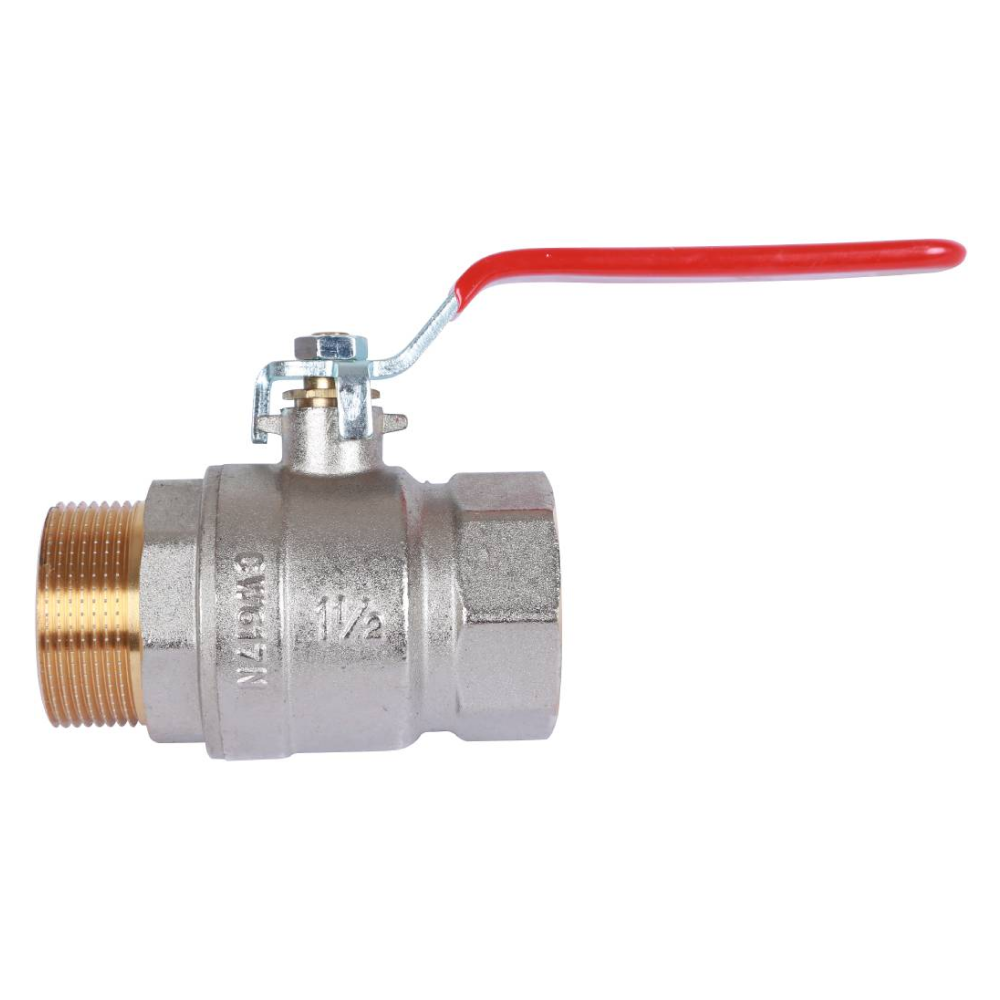 Кран шаровой 1 1/2" ВР-НР, ручка рычаг / Rommer фото на multiBOX