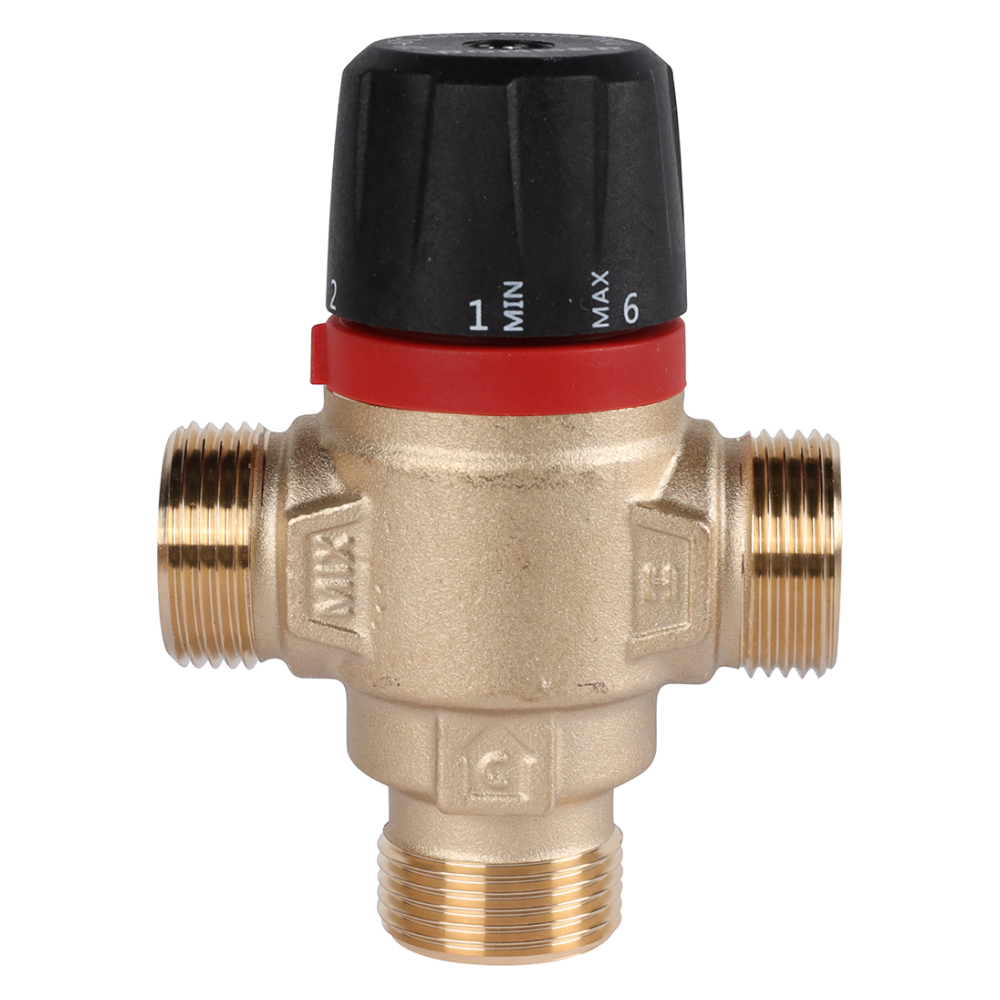 Термостатический смесительный клапан 3/4" НР, 20-43°С, KVs 1.6 (боковое смешивание) / Rommer фото на multiBOX