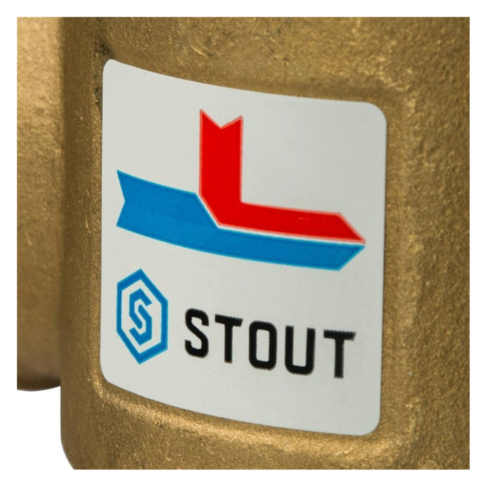 Термостатический смесительный клапан 1 1/4" НР, 70°С / Stout фото на multiBOX