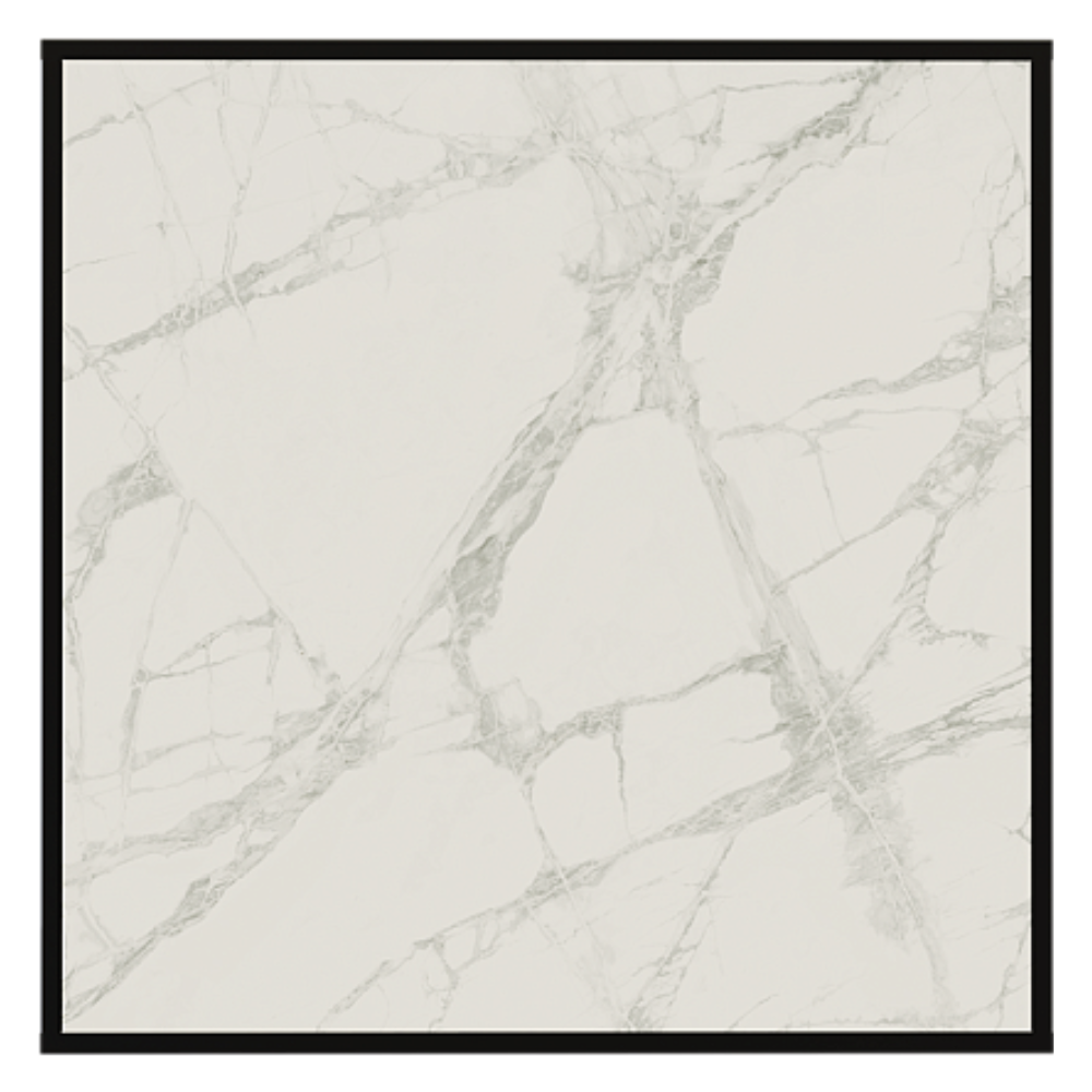 Отопительная панель WHITE STONE SCT 60х60 белый гранит / черный корпус / Stout фото на multiBOX