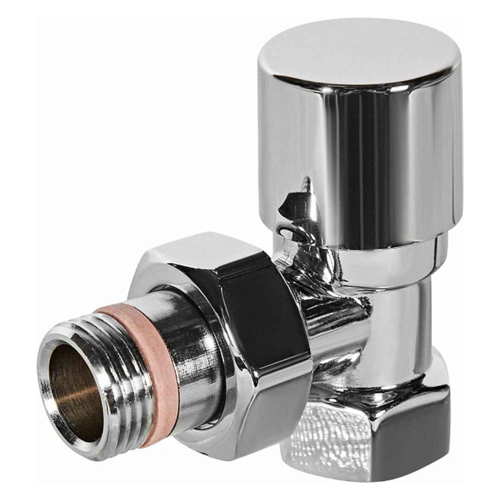 Запорно-балансировочный клапан DESIGN 1/2" хром, угловой / Stout фото на multiBOX