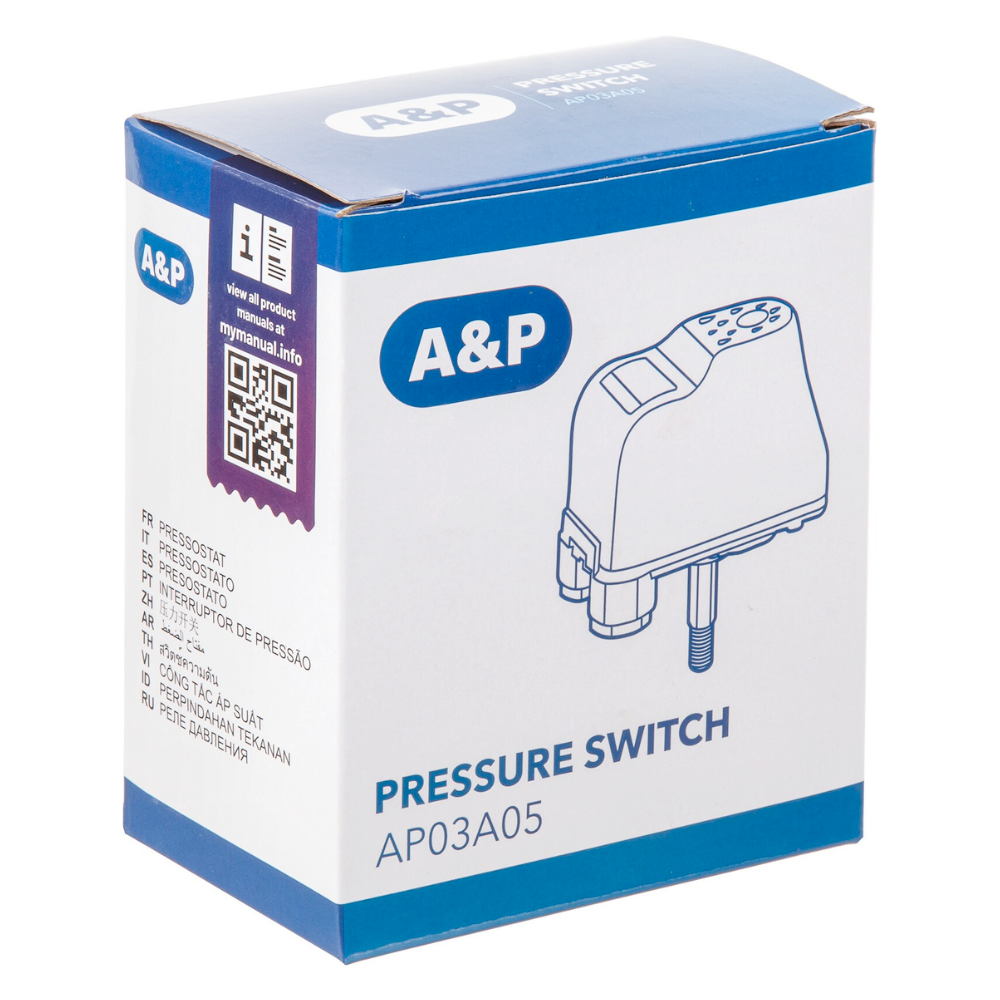 Реле давления для насоса 1/4" НР / A&P фото на multiBOX