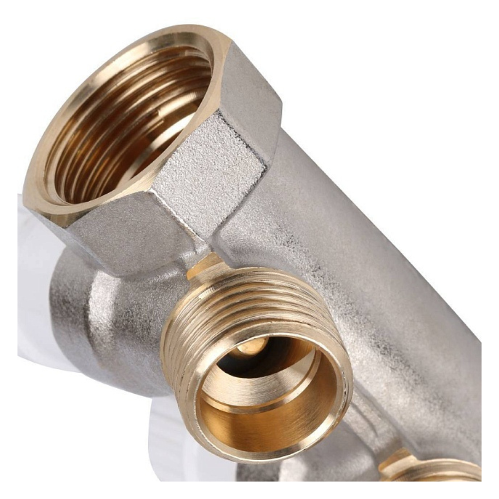 Распределительный коллектор 3/4", 2 отвода 1/2" / Stout фото на multiBOX