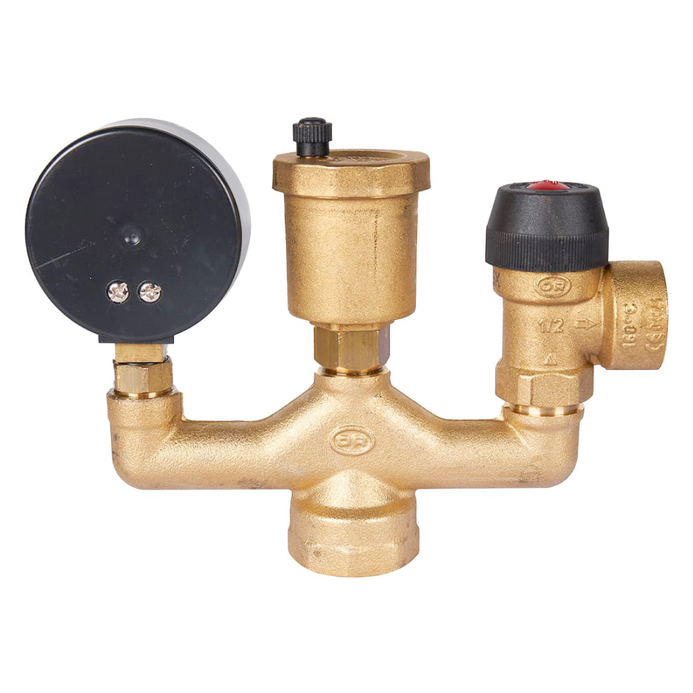 Группа безопасности котла до 50 кВт, 3 бар, 1" в теплоизоляции (503.528) / Stout фото на multiBOX