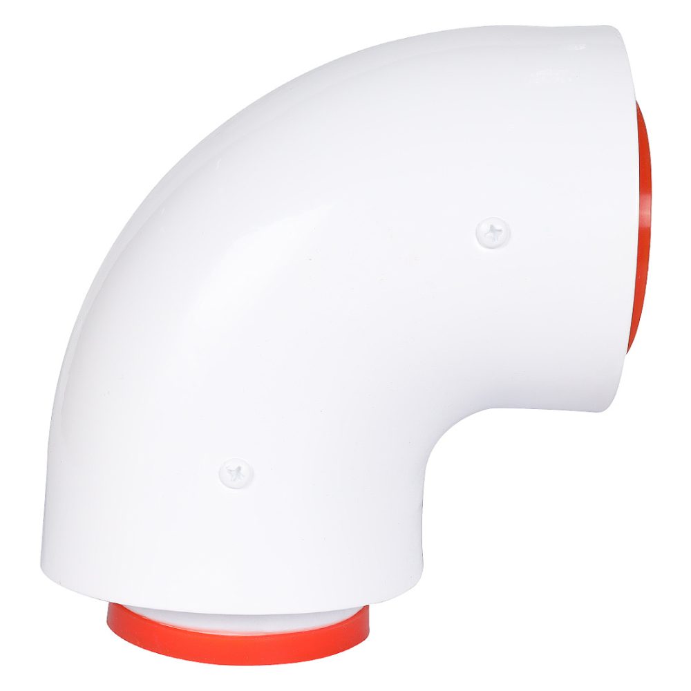 Начальный участок D60/100 угол 90 гр. для котлов Bosch, Buderus, Navien S/C/E, Baxi ECO Nova/Classic, Baltur, Лемакс, Fondital (в комплекте фланец) / Rommer фото на multiBOX