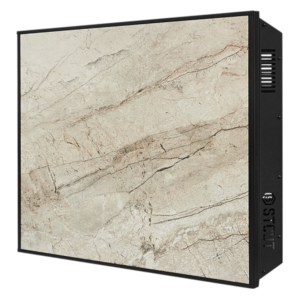 Отопительная панель GREY STONE SCT 60х60 серый гранит / черный корпус / Stout фото на multiBOX