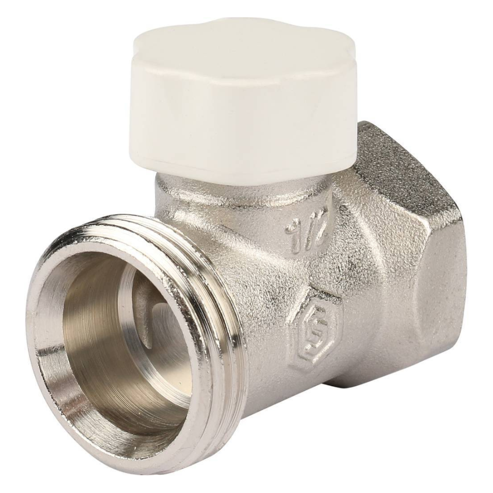 Запорно-балансировочный клапан 1/2" для радиатора, прямой / Stout фото на multiBOX