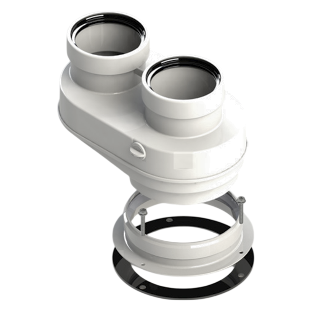 Адаптер моноблочный (G) D60/100 м-п на D80/80 для перехода на двухтрубную систему (Bosch), конденсационный / All-Gas фото на multiBOX