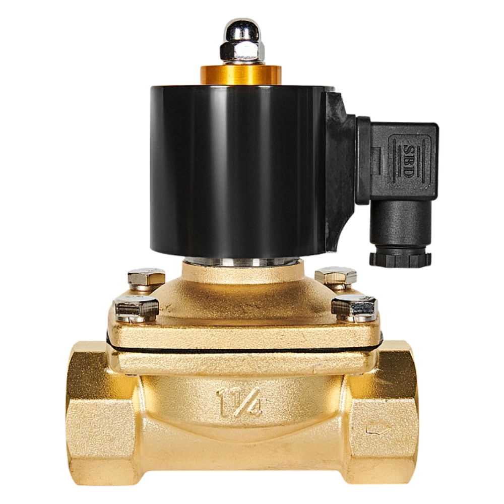 Электромагнитный клапан 1 1/4" НЗ, 24В, прямого действия / Stout фото на multiBOX