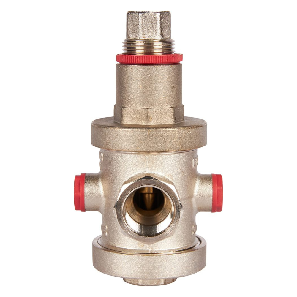 Редуктор давления 1/2" ВР-ВР с выходом под манометр PN25 / Rommer фото на multiBOX