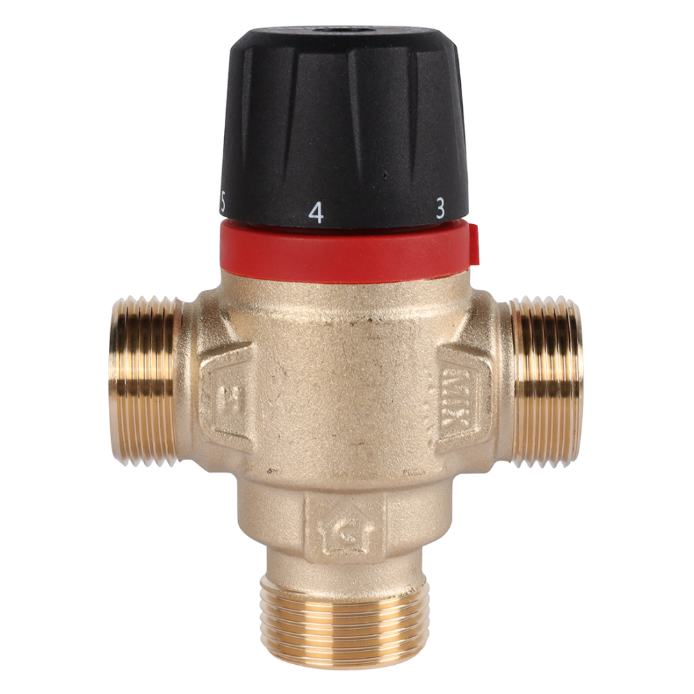 Термостатический смесительный клапан 3/4" НР, 20-43°С, KVs 1.6 (боковое смешивание) / Rommer фото на multiBOX