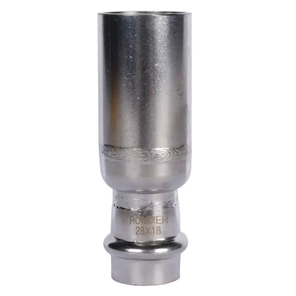 Муфта переходная ВПр-НПр 28х18 из нерж. стали прессовой / Rommer фото на multiBOX