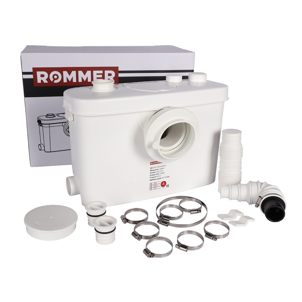 Канализационная установка BIOLIFT R-4, 1х100 мм / 3х40 мм / Rommer фото на multiBOX