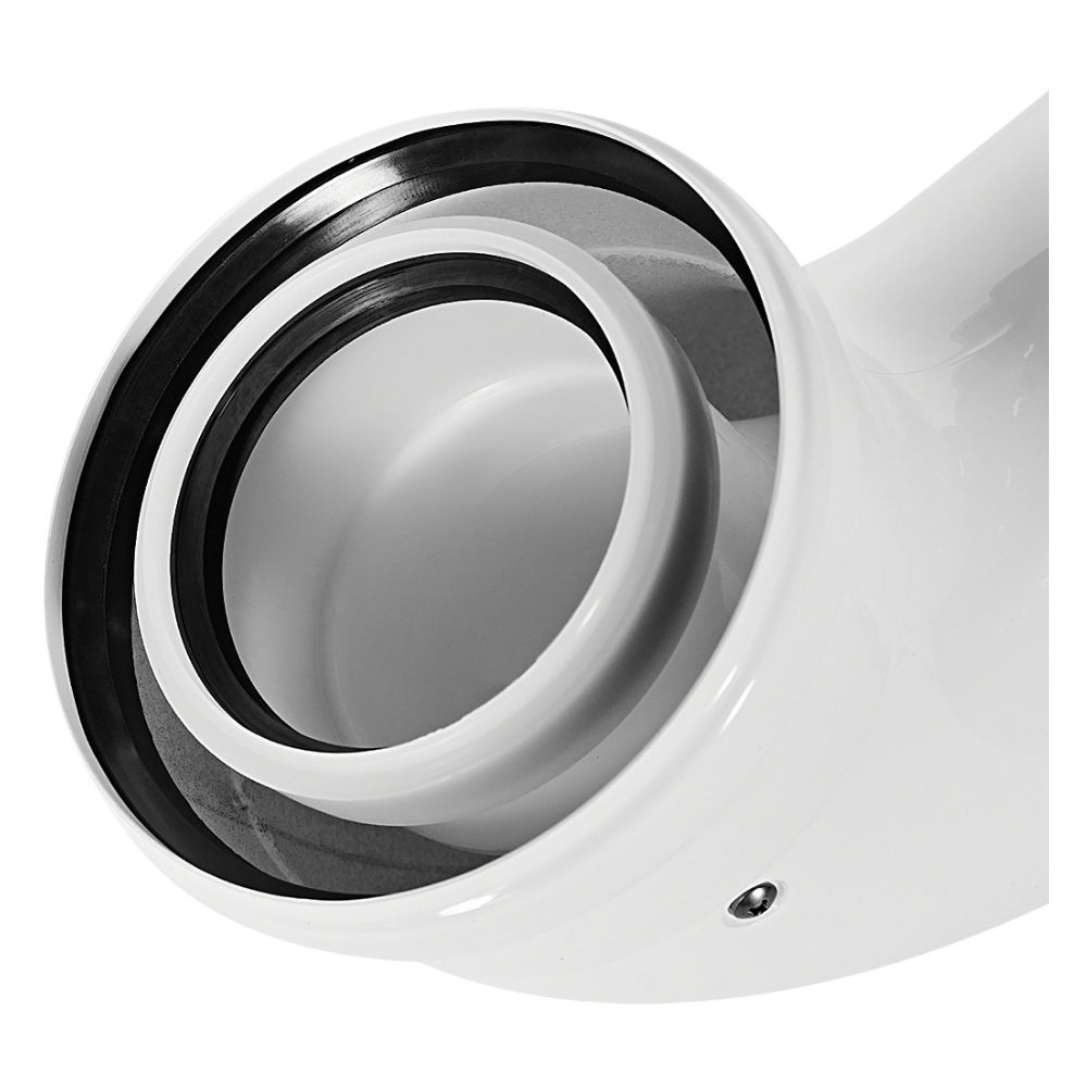 Отвод угол 90 гр. D80/125 п-м, конденсационный / Rommer фото на multiBOX