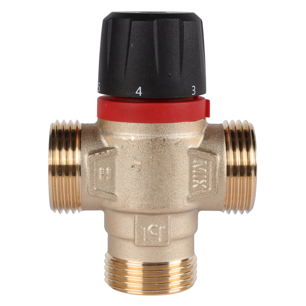 Термостатический смесительный клапан 1" НР, 35-60°С, KVs 2.5 (боковое смешивание) / Rommer фото на multiBOX