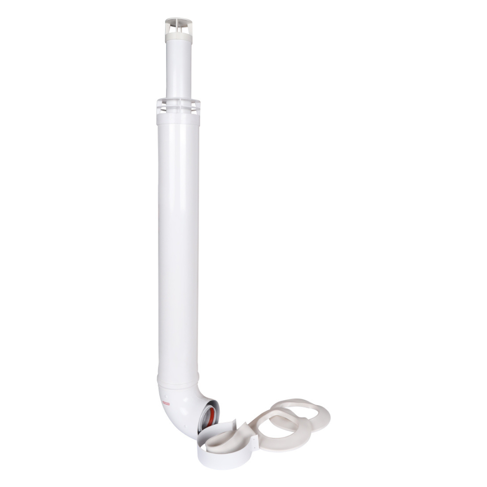 Комплект дымохода АНТИЛЁД D60/100 L750 мм для котлов Baxi (кроме ECO Nova/Classic), Viessmann, Kiturami, Mizudo, Beretta, Oasis, Wolf, DeDietrich / Rommer фото на multiBOX