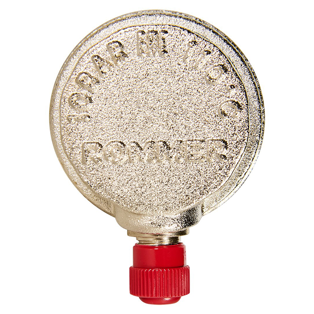 Воздухоотводчик автоматический 1/2" НР боковой выпуск, никелированный / Rommer фото на multiBOX