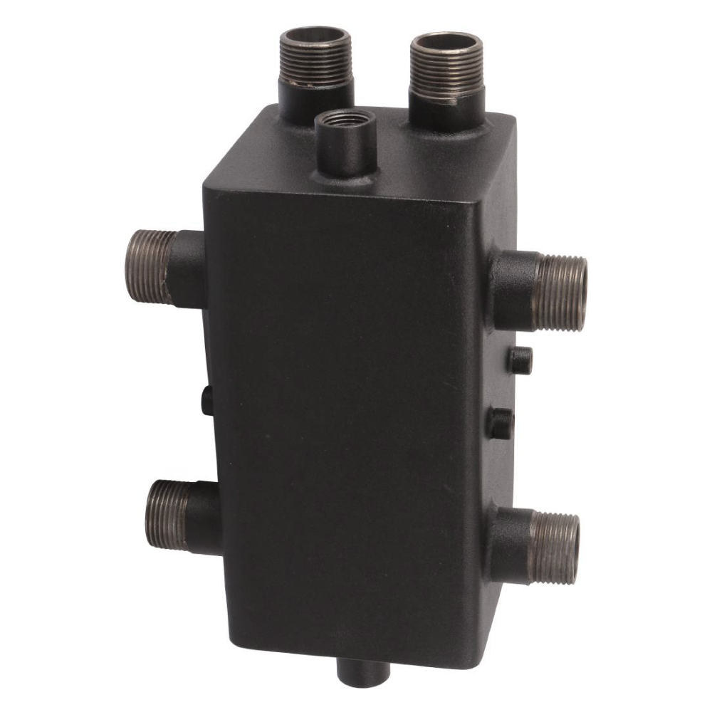 Коллектор с гидравлическим разделителем 1" на 2 отопит. контура / Rommer фото на multiBOX