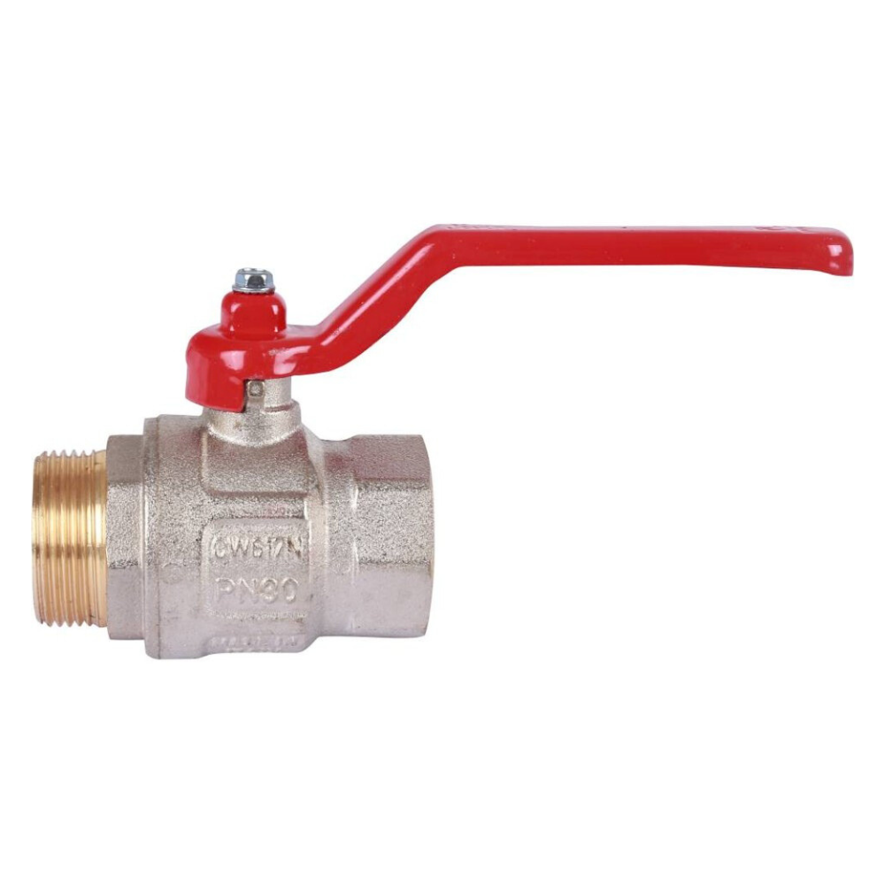 Кран шаровый IDEAL 091, 1 1/4" НР-ВР полнопроходной, ручка рычаг / Itap фото на multiBOX