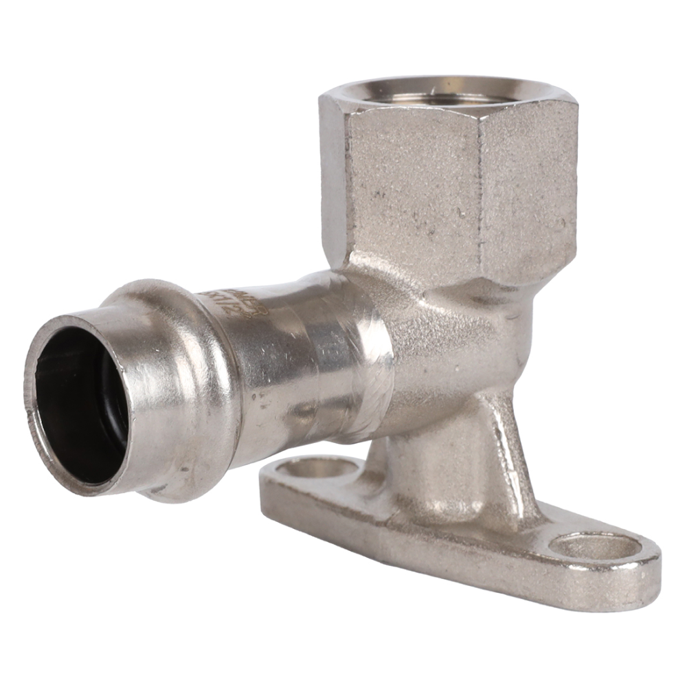 Угольник настенный ВПр-ВР 15х1/2" из нерж. стали с креплением прессовой / Rommer фото на multiBOX