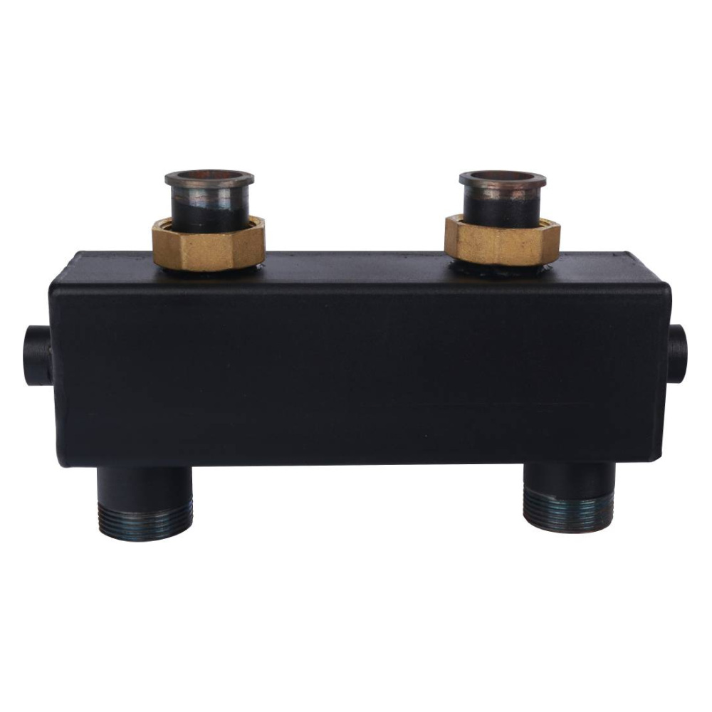 Гидравлическая стрелка с накидными гайками 1 1/4", 4,53 м3/час / Rommer фото на multiBOX