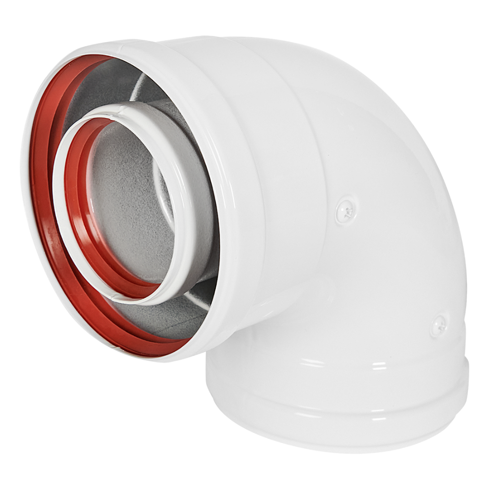 Отвод угол 90 гр. D60/100 м-м, традиционный / Rommer фото на multiBOX