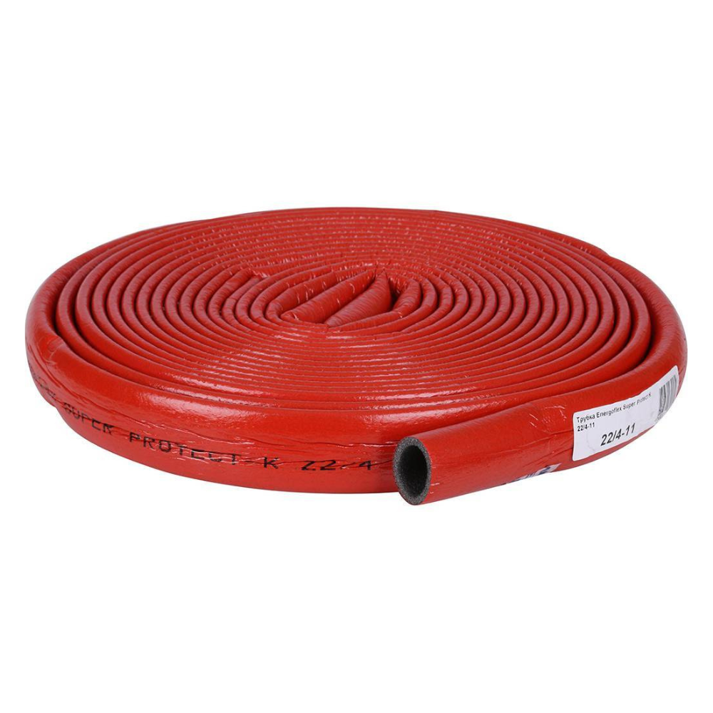 Теплоизоляция для труб SUPER PROTECT 22/4-11м, красная / Energoflex фото на multiBOX