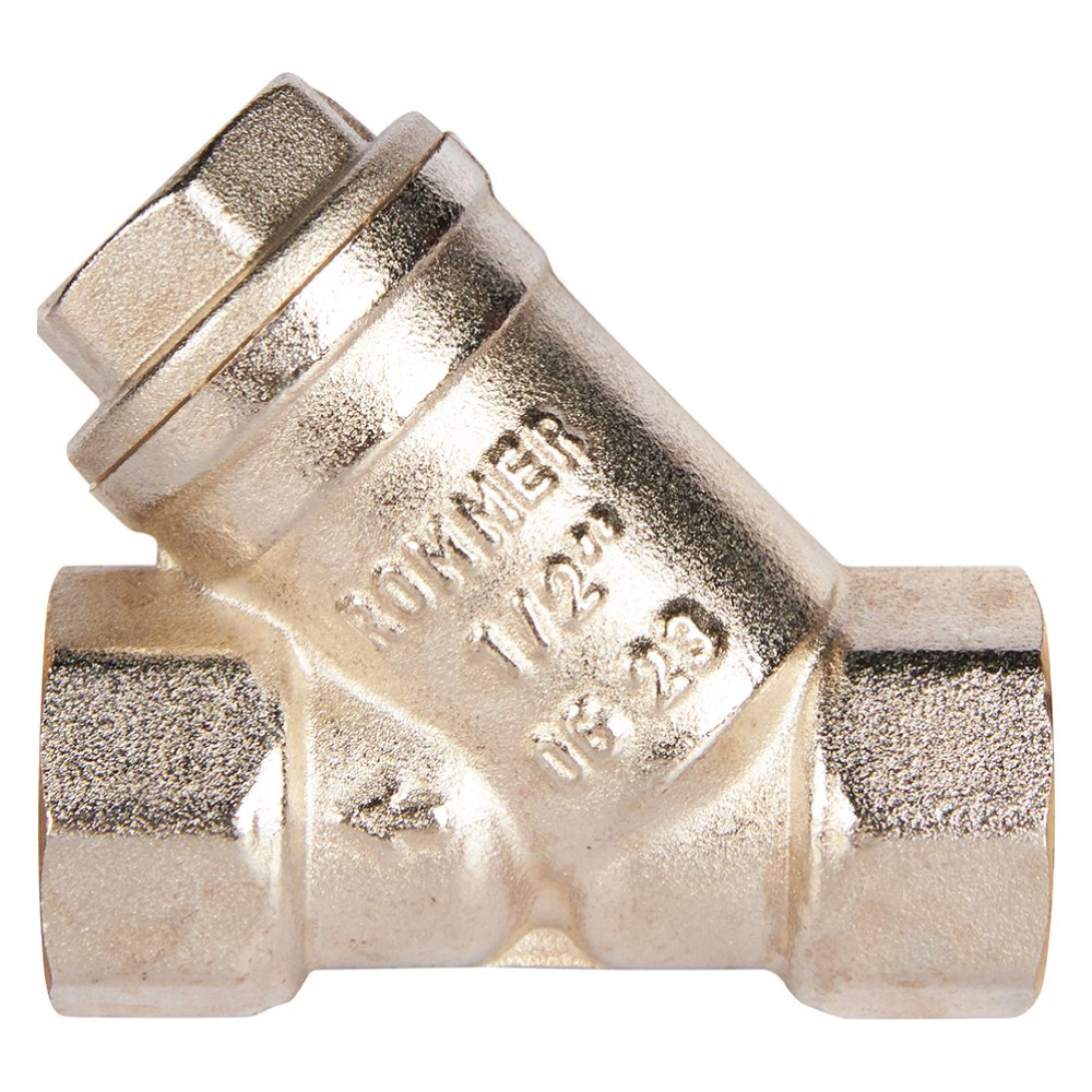 Фильтр грубой очистки 1/2" ВР-ВР косой, 500 мкр / Rommer фото на multiBOX