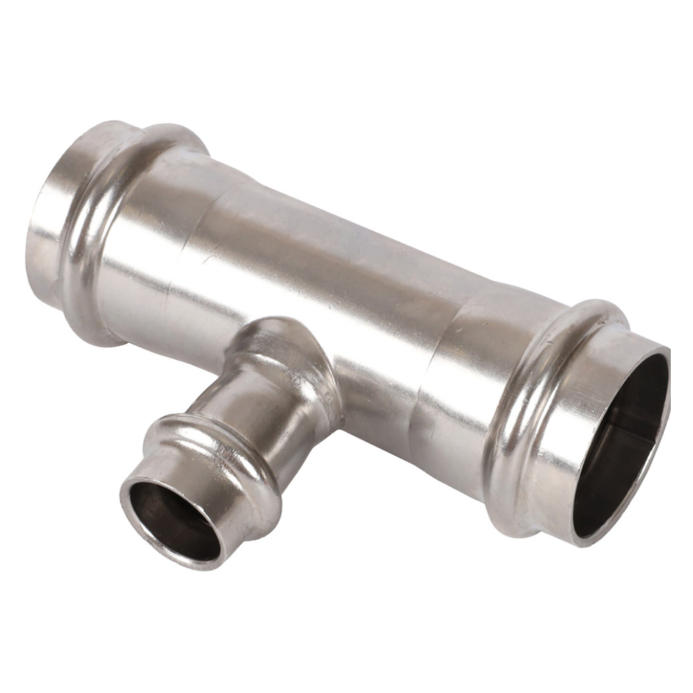 Тройник переходной ВПр 28х15х28 из нерж. стали прессовой / Rommer фото на multiBOX